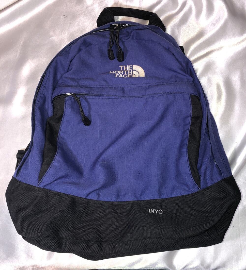 THE NORTH FACE Vtg Inyo Blue Backpack Adjustable Shoulder & Waist Straps